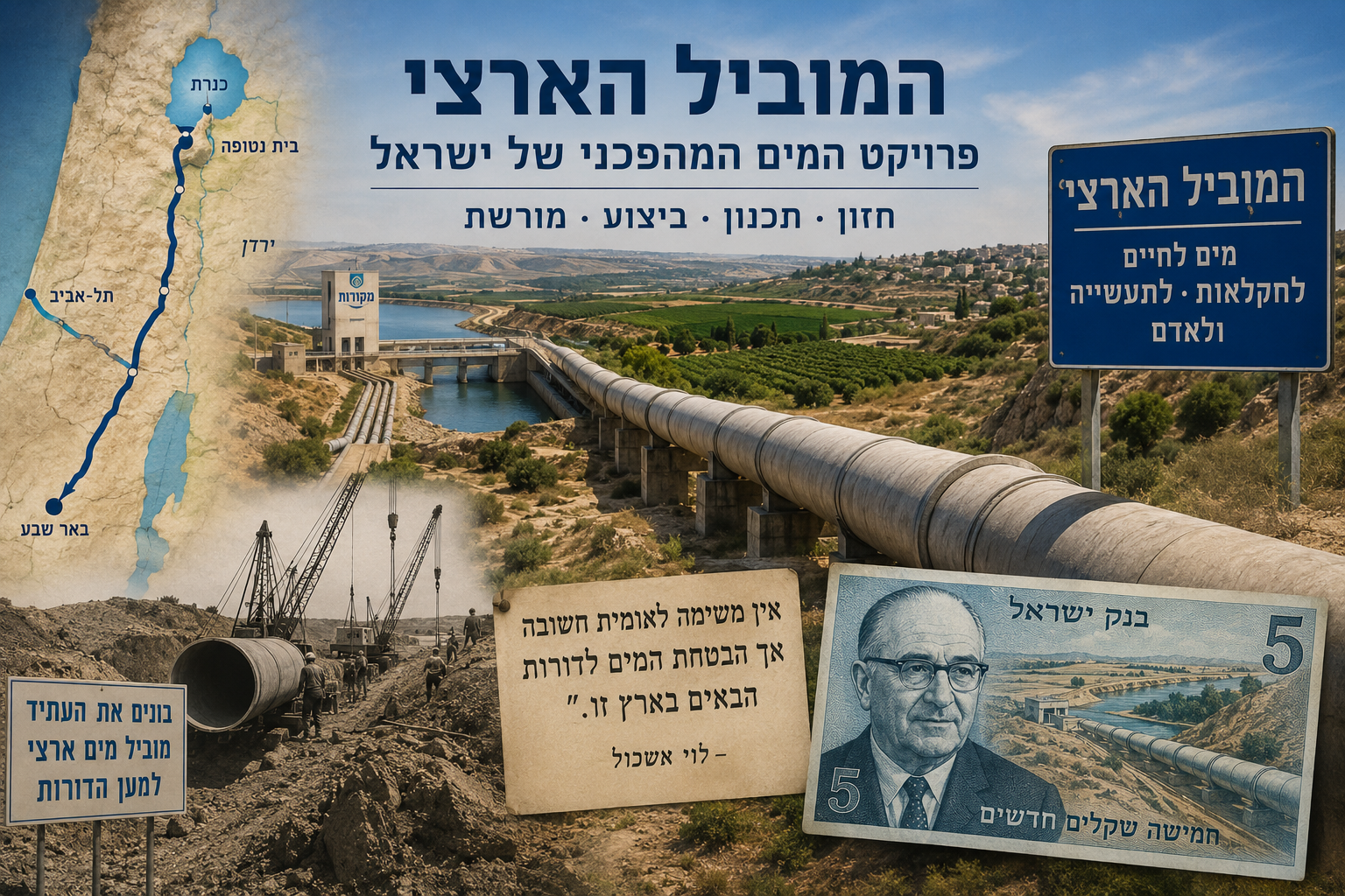 Read more about the article המוביל הארצי: פרויקט המים המהפכני של ישראל